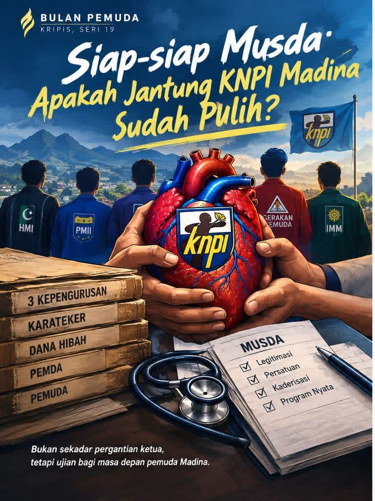 SIAP-SIAP MUSDA: APAKAH JANTUNG KNPI MADINA SUDAH PULIH?