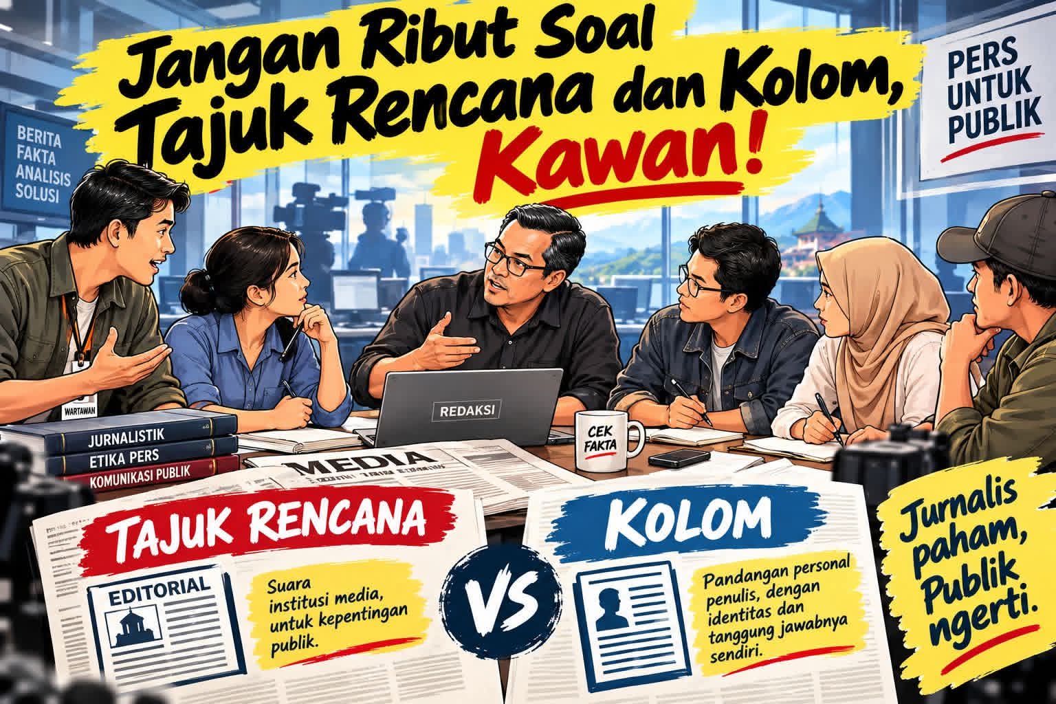Jangan Ribut Soal Tajuk Rencana dan Kolom, Kawan!