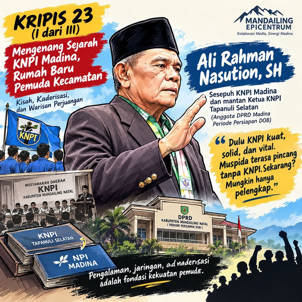Mengenang Sejarah KNPI Madina, Rumah Baru Pemuda Kecamatan