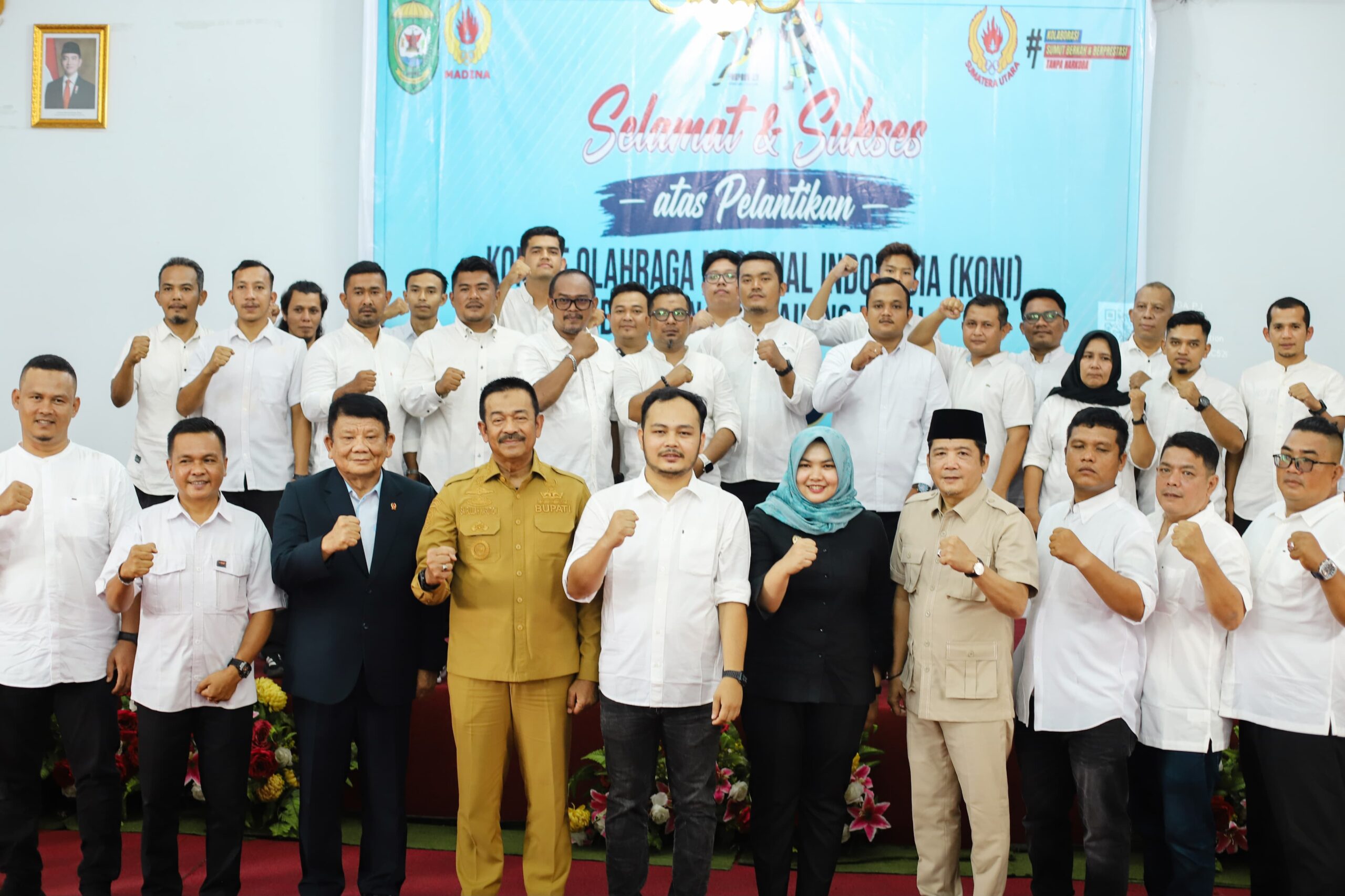 Harun Ridwan Nasution Dilantik Menjadi Ketua KONI Mandailing Natal Priode 2026 – 2030