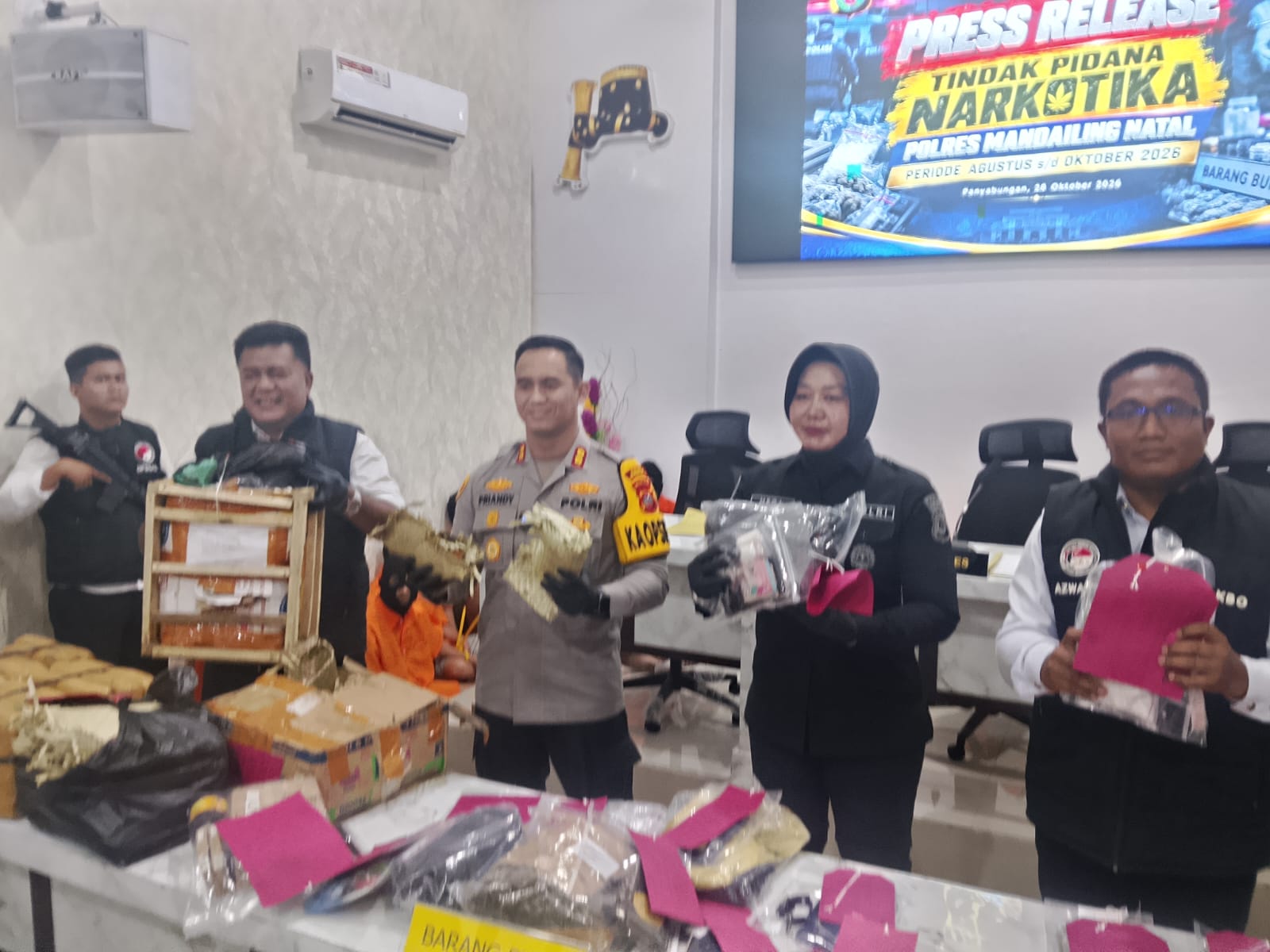 Polres Madina Ungkap 33 Kasus Narkotika dan Amankan 32 Tersangka, Penyelamatan Lebih Dari 130.000 Jiwa Dari Ancaman Narkotika
