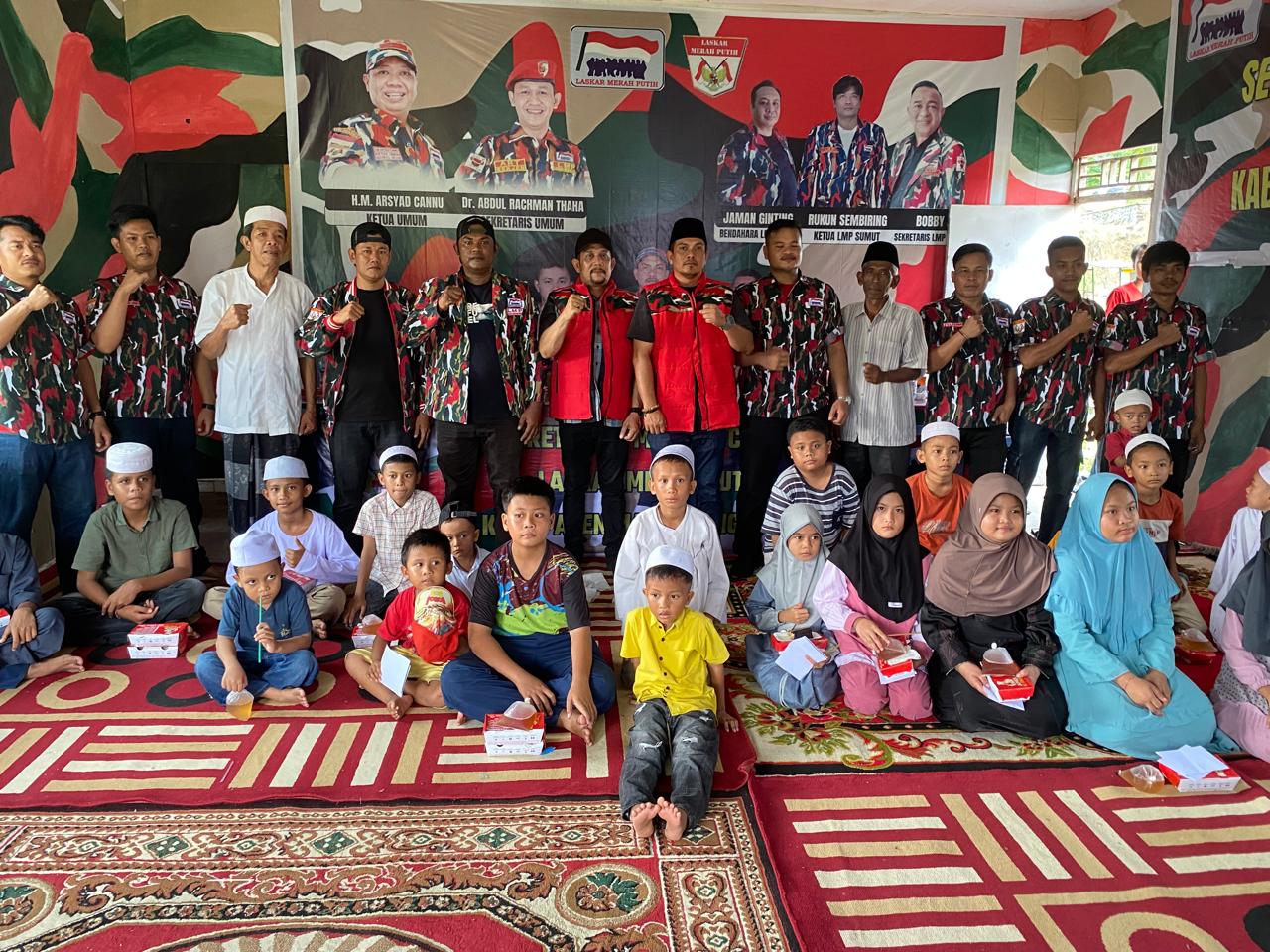 Laskar Merah Putih Markas Cabang Madina Santuni Anak Yatim Piatu, Peringati HUT LMP Ke – 26